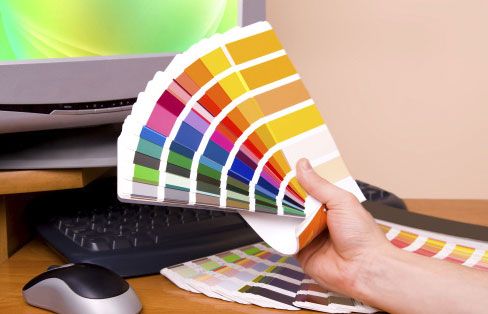 Gráficas Hevia muestras de colores